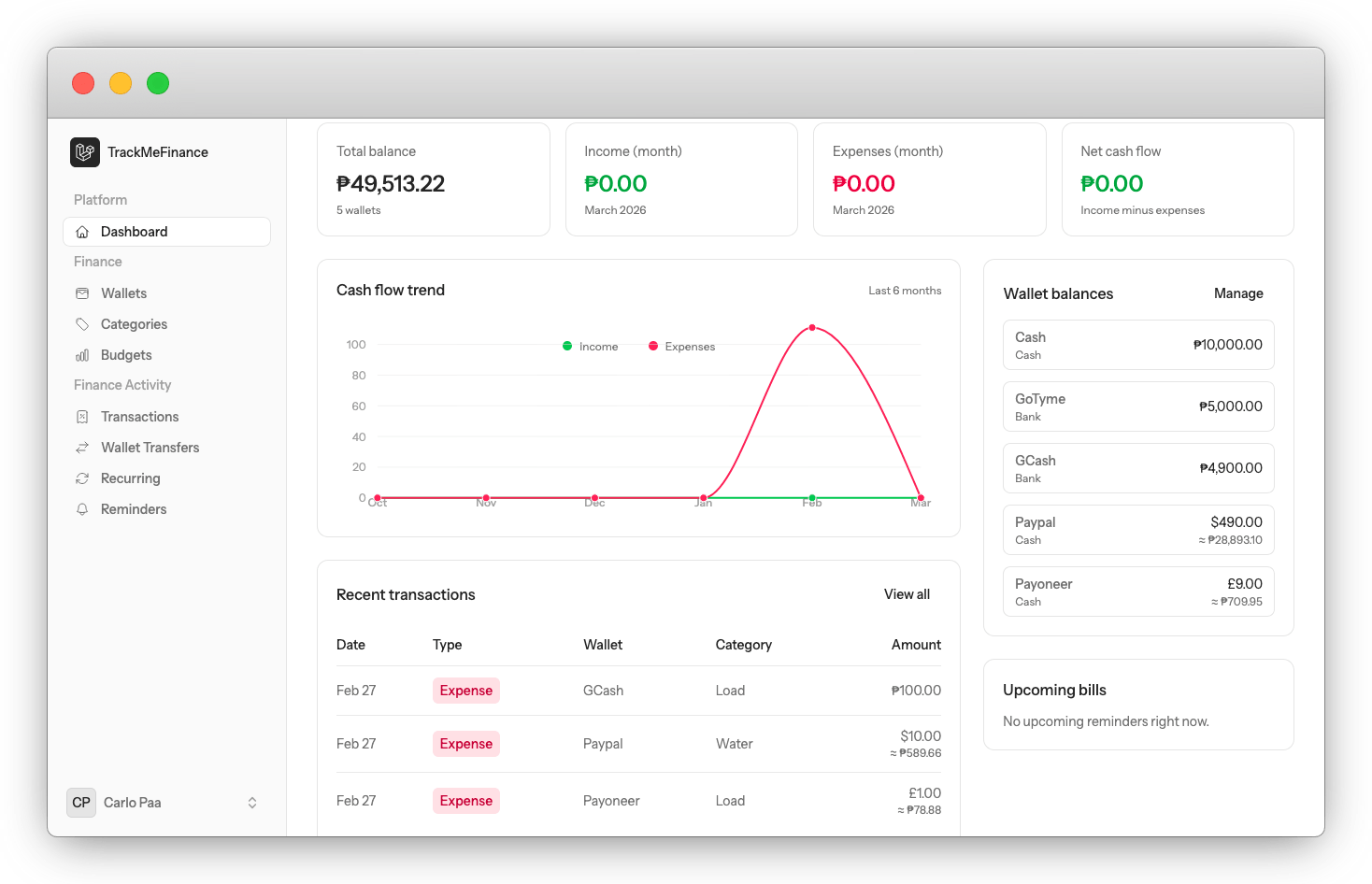 TrackMeFinance preview